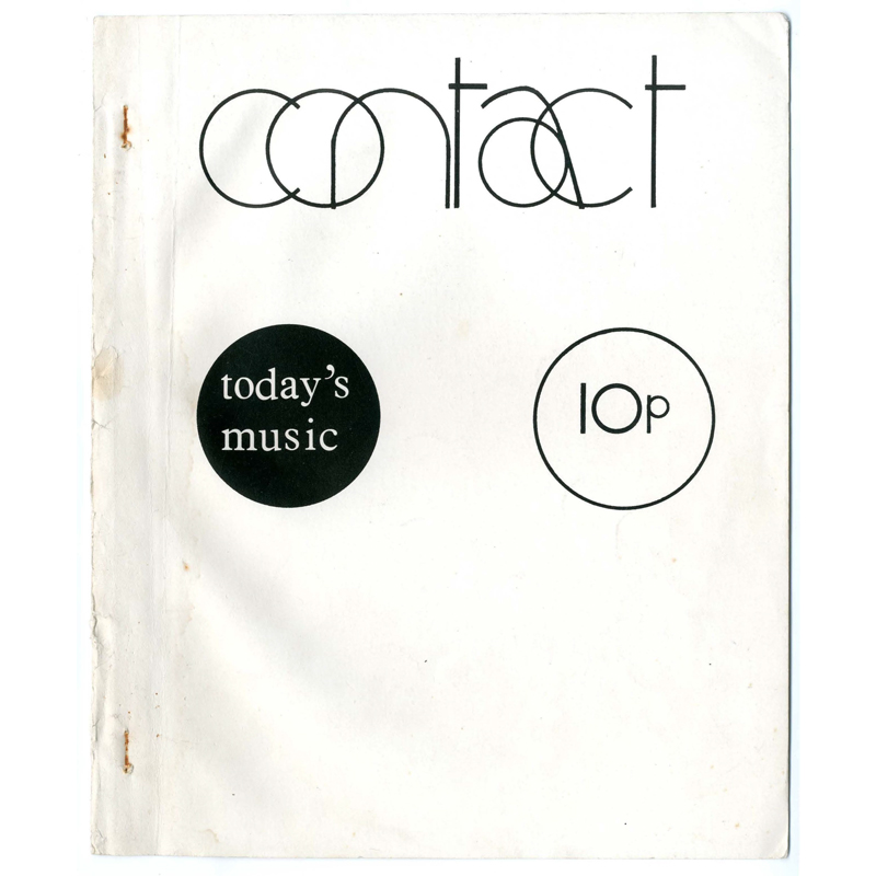 					View No. 6 (1973): Contact: A Journal for Contemporary Music
				